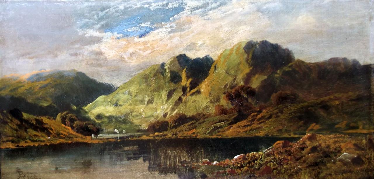 Highland Scene by John Henry Boel (fl.c. 1890-1910)