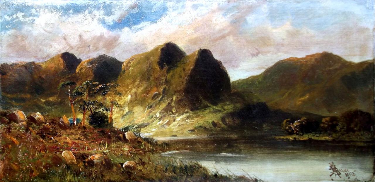 Highland Scene by John Henry Boel (fl.c. 1890-1910)