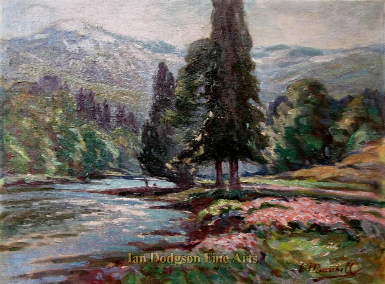 River Scene by William F Burchell R.A.