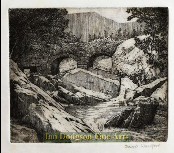 Pont-y-Ceunant, Nant Ffrancon, Bethesda by David Woodford RCA