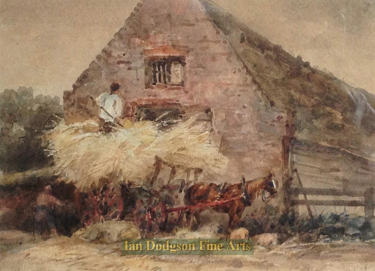 The Hay Wagon by David Cox Jnr 