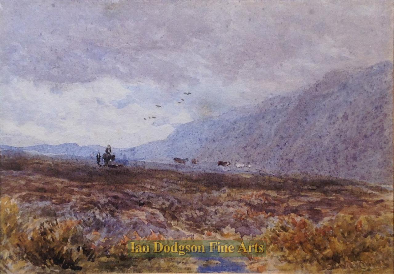 Crossing the moors by David Cox Snr O.W.S.