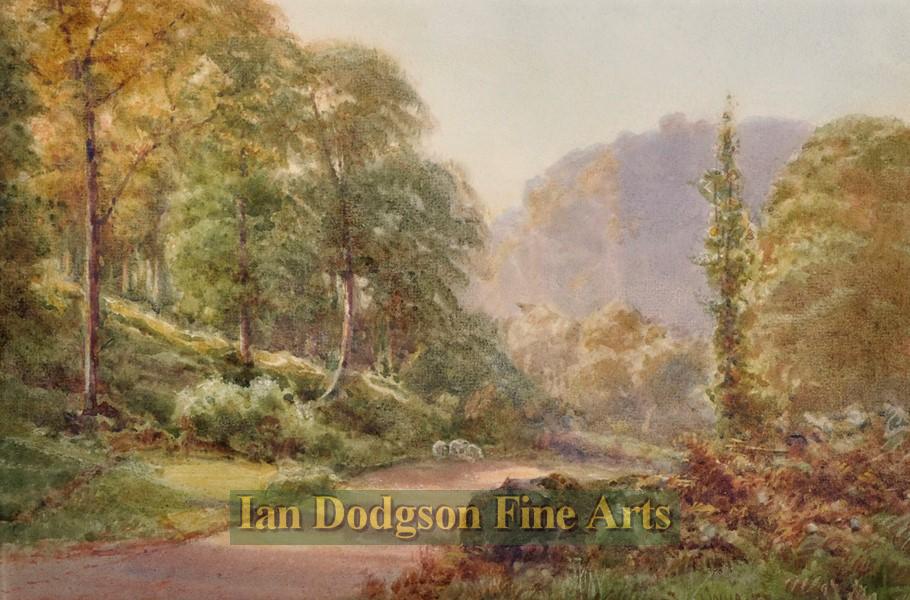 Road to Dolwyddelan, North Wales by James Whaite R.C.A.
