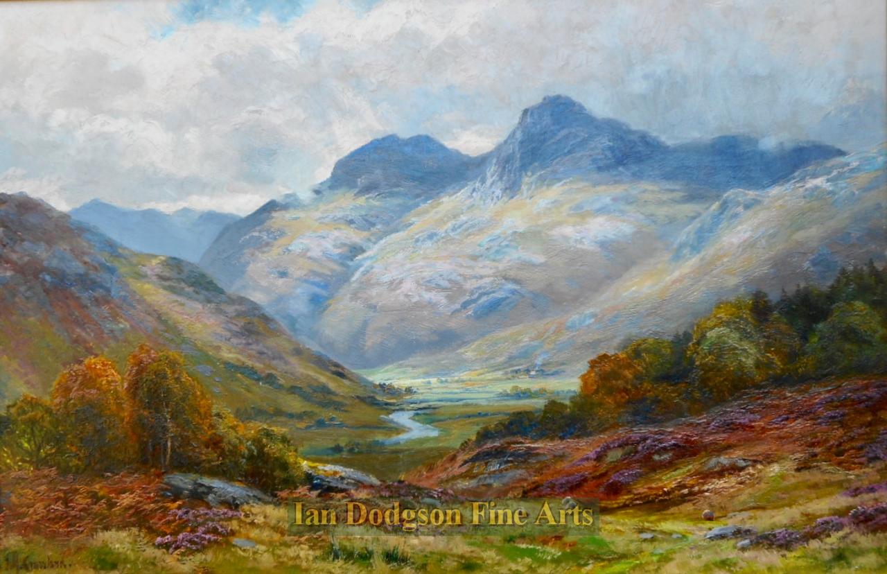 The Langdale Pikes by James Henry Crossland R.A. R.C.A.