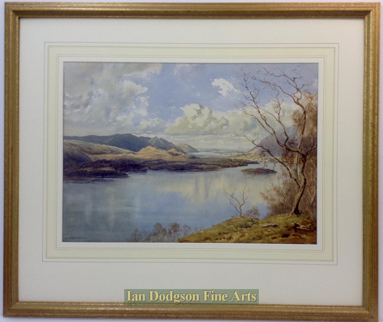 Derwent water and Bassenthwaite lake by Bernard Eyre Walker A.R.E.,S.G.A.