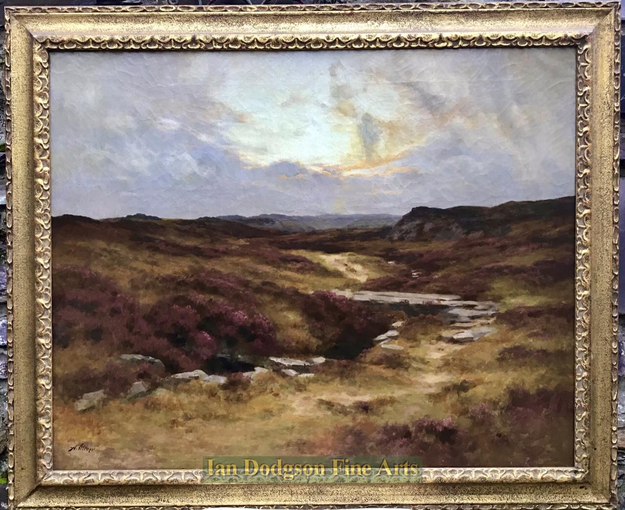 North Wales, Moorland Sunrise by Alfred Oliver RA.