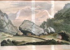 The Bowder Stone and Borrowdale by Joseph Farington