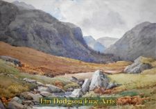 Mountain Stream, Capel Curig, N W. by Walter Eastwood