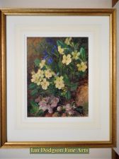 'Charles Henry Slater - Primroses, Bluebells and Blossom