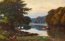 Tranquility, On the River Lune. by Reginald Aspinwall