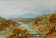 'Attr. William Leighton Leitch - A river landscape