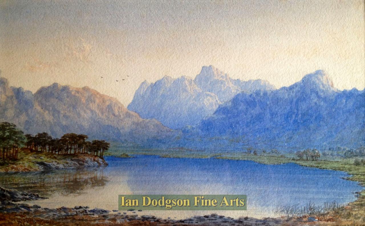 Blea Tarn Towards The Langdale  Pikes by William Taylor Longmire