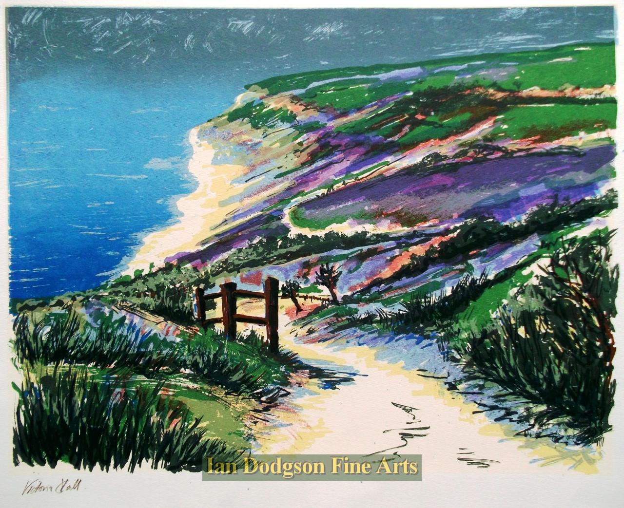 Victoria Hall - The Beach Path Silkscreen print (c2000)
