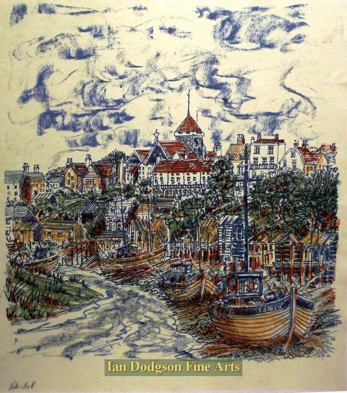 Continental Harbour Scene by Victoria Hall