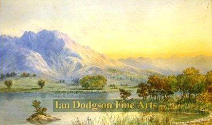 Sunset Rydal water by William Taylor Longmire