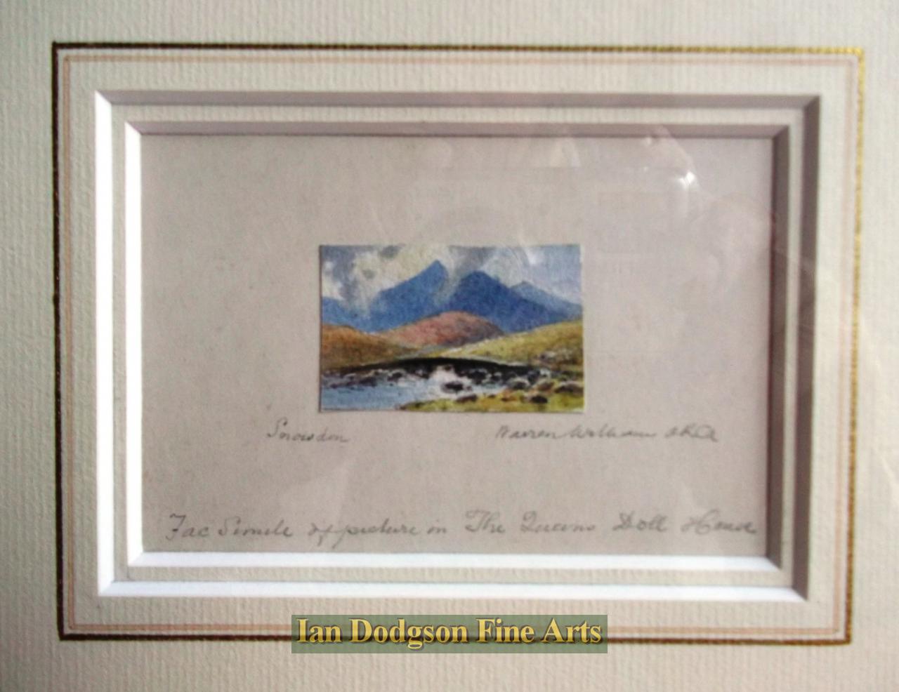 Warren Williams - Snowdon Watercolour (c1920)