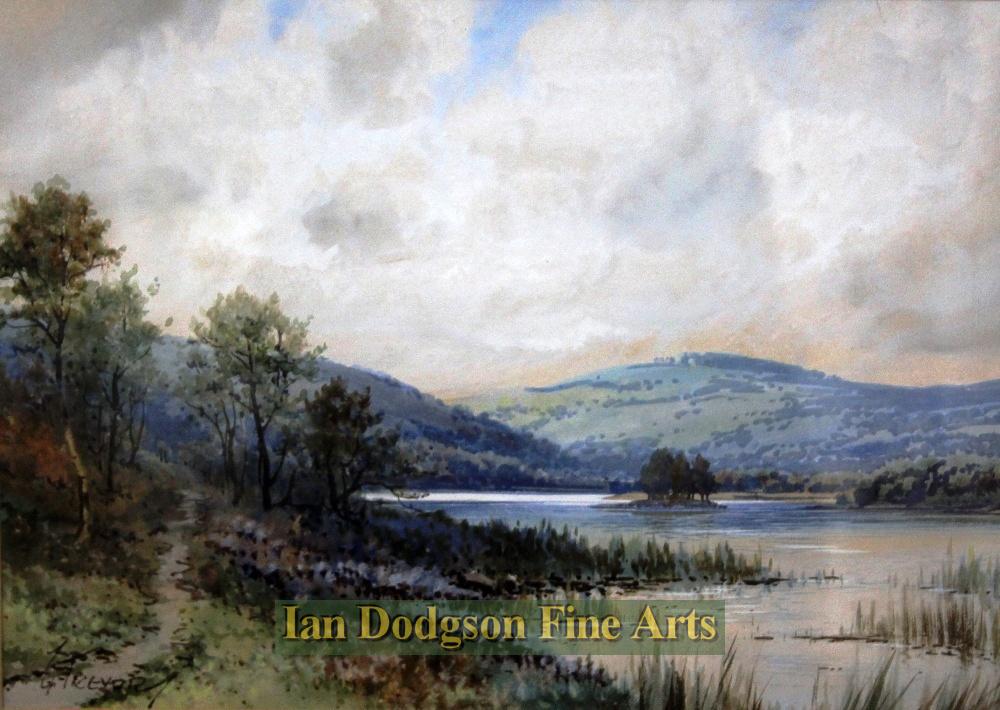 George Trevor - Rydal water Watercolour (c1970)