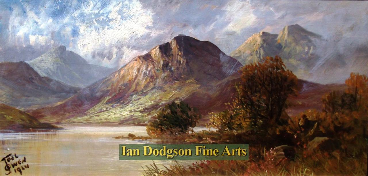Joel Owen - Lake in the mountains Oil on canvas (1924)