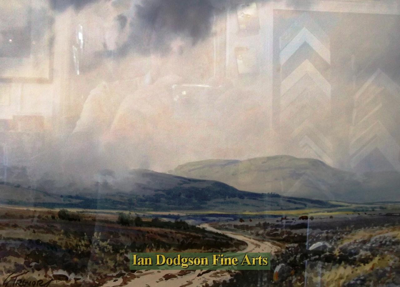 George Trevor - The mountain track Watercolour (c1970)