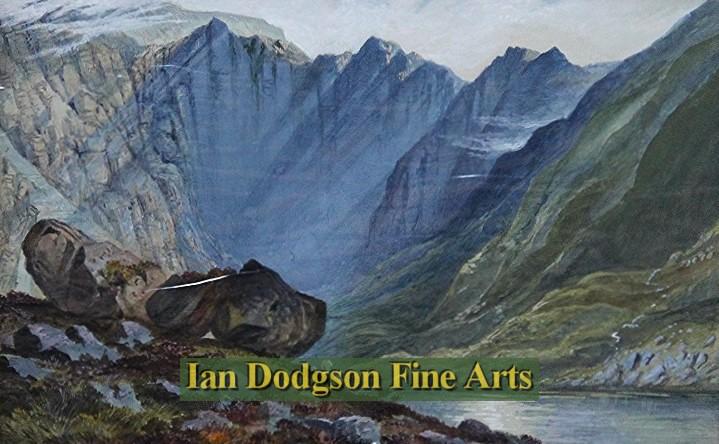 John Steeple - Llyn Idwal Watercolour (1850)