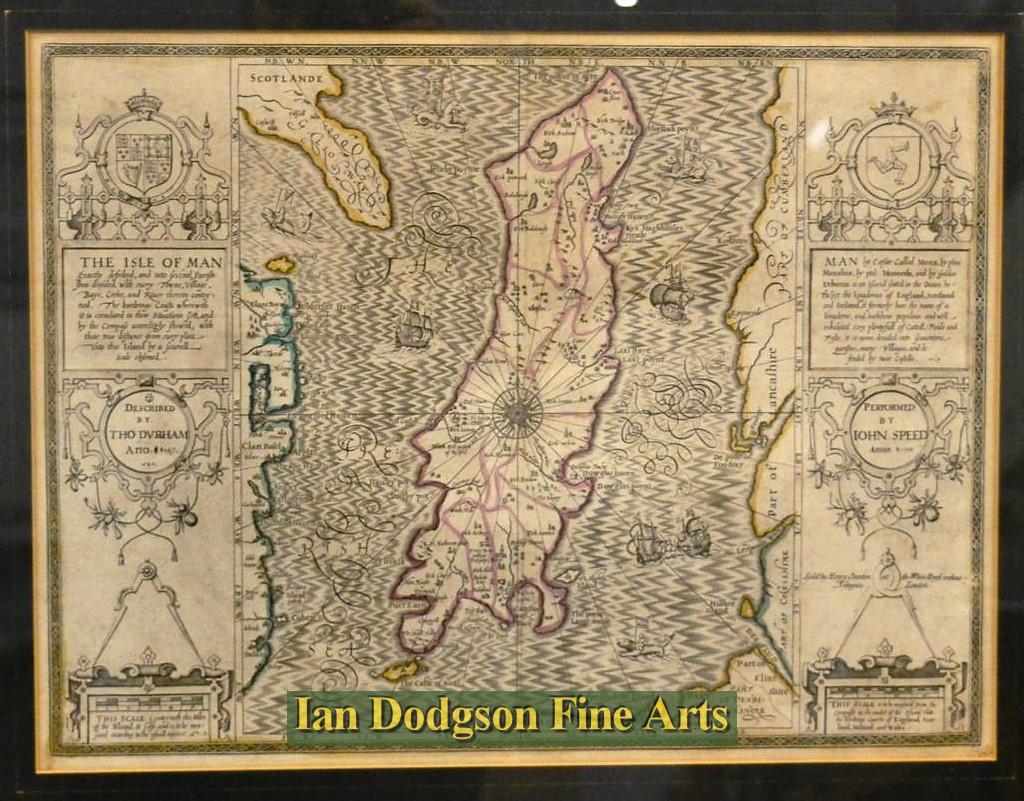 John Speed - Isle of Man Hand Coloured (1743)