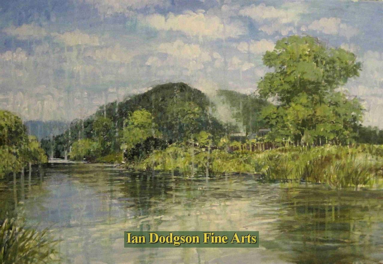 Jeremy Yates - River (Afon Dwyryd) Acrylic on canvas (undated)