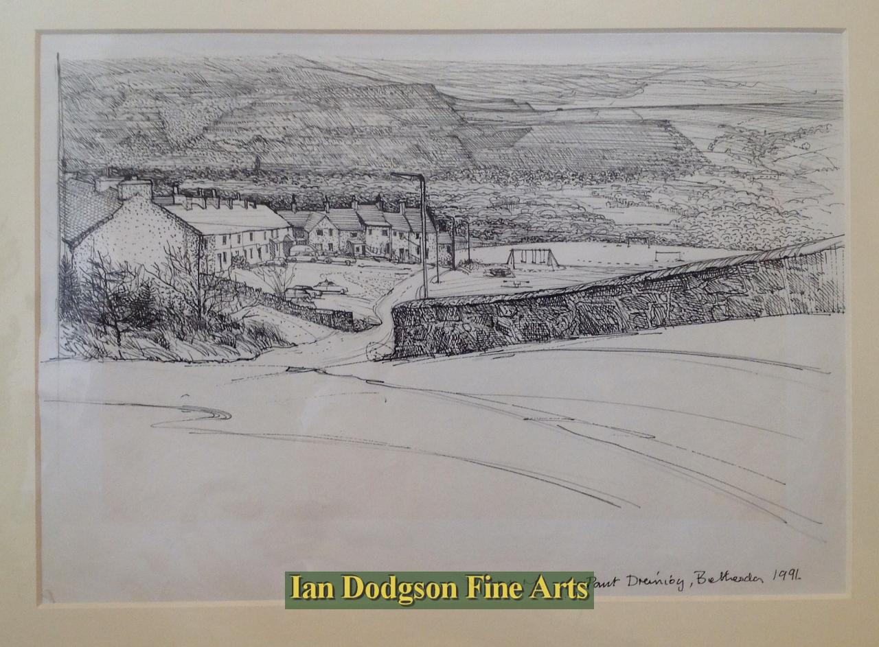 Martin Morley - Pant Dreiniog, Bethesda Pen & Ink (1991)