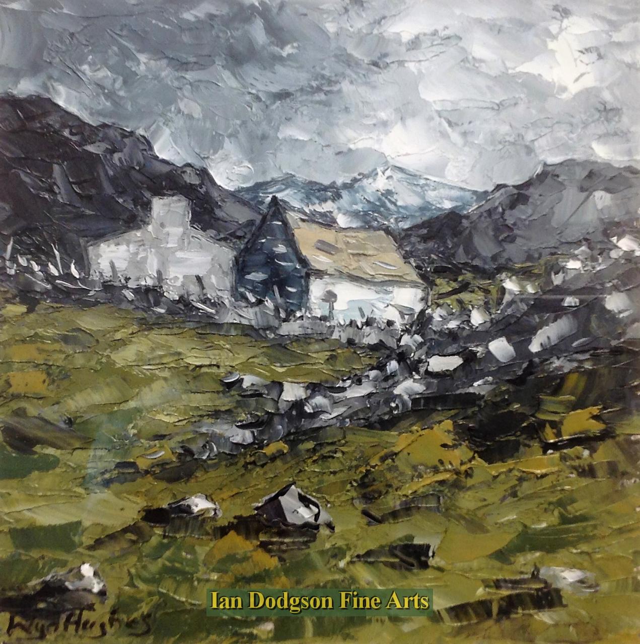 Wyn Hughes - Tyddyn yn Eryri Oil on board (2017)
