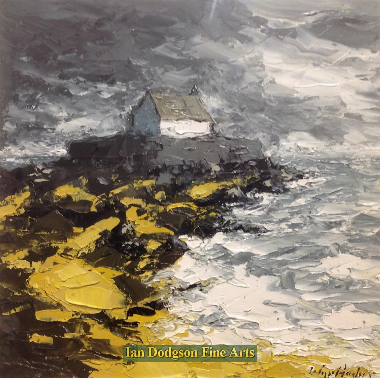 Wyn Hughes - Eglwys Cwyfan Oil on board (2017)