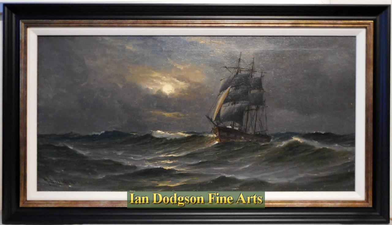 Homeward Bound, Moonrise by John Davison Liddell