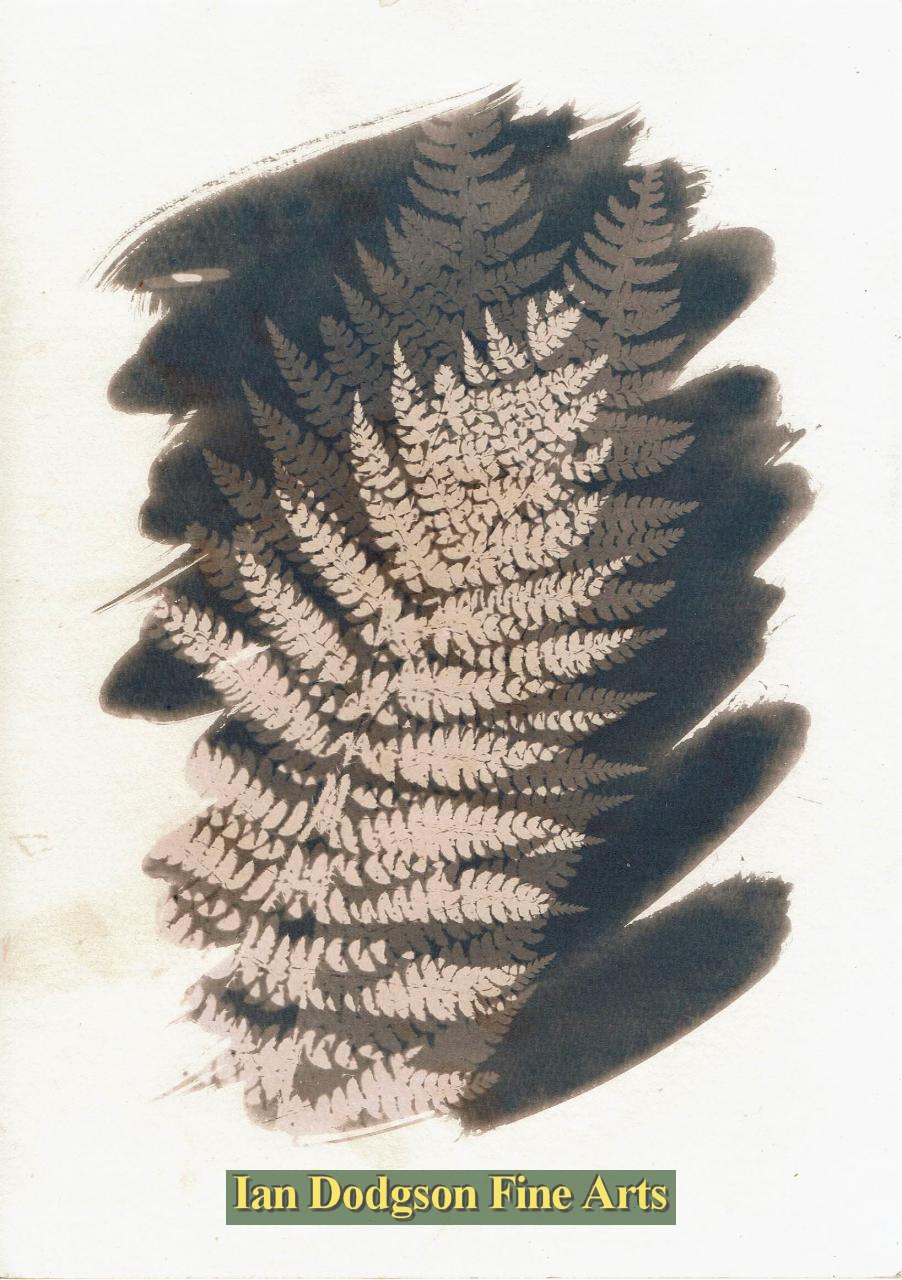 Gill Hughes - Fern No1 Cyanotype Monoprint (2018)