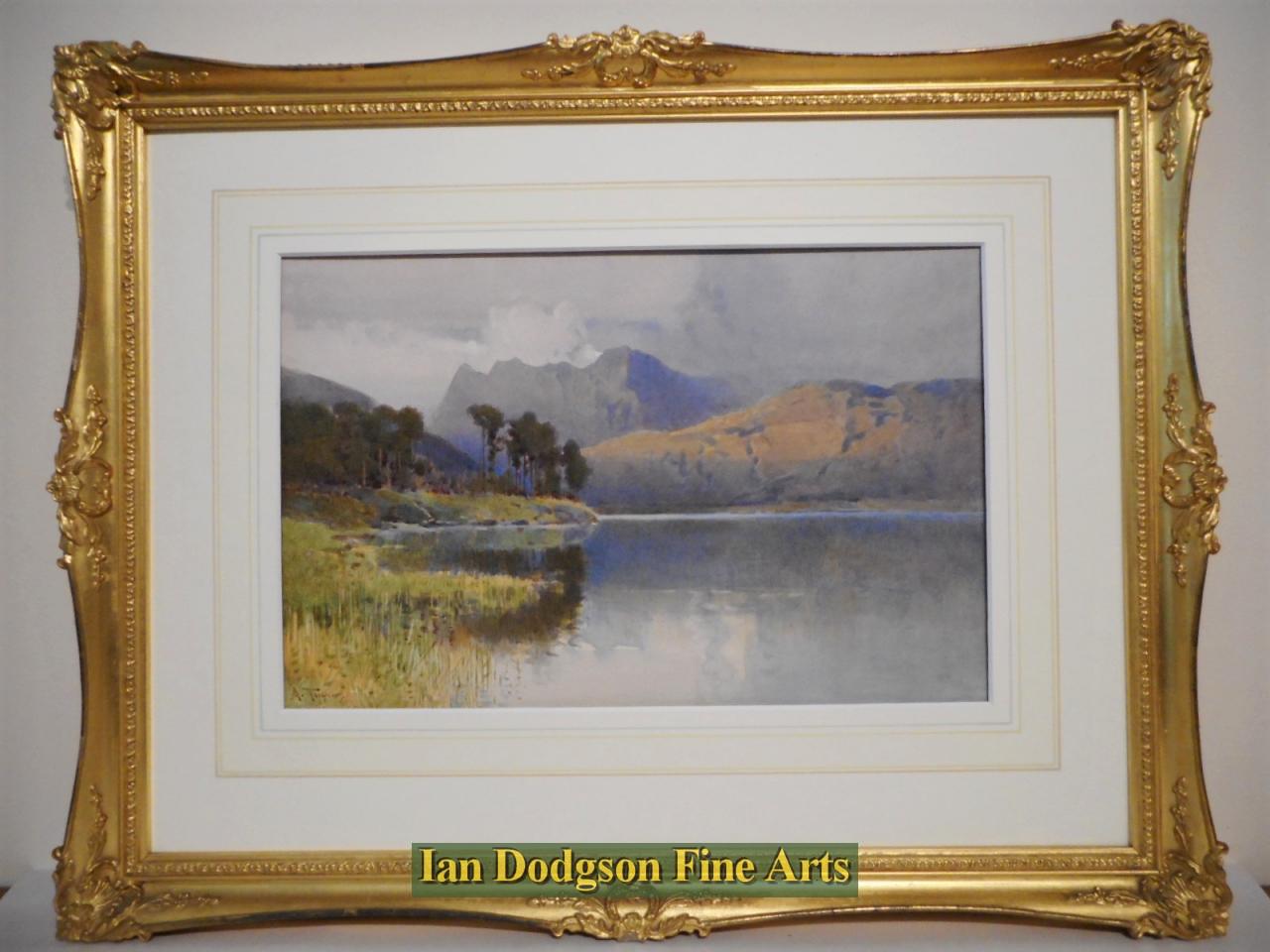 Langdales from Blea Tarn by Arthur Tucker