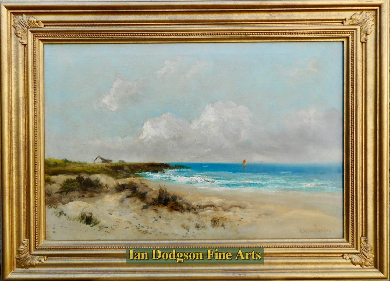 Coastal landscape. by William Langley