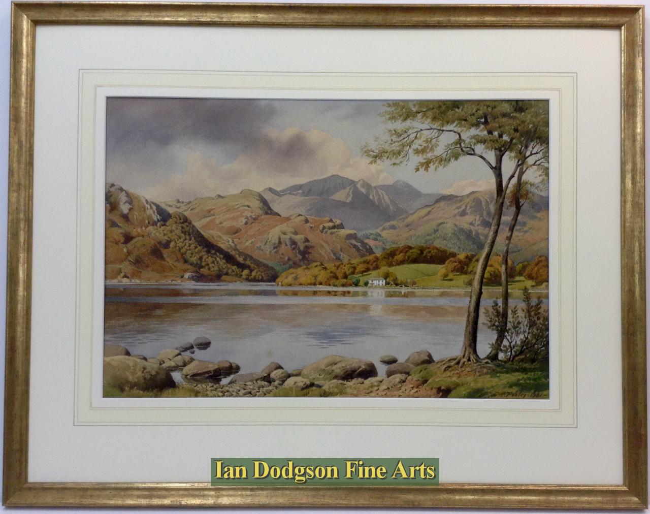 Helvellyn from Sharrow Bay, Ullswater by Geoffrey H Pooley