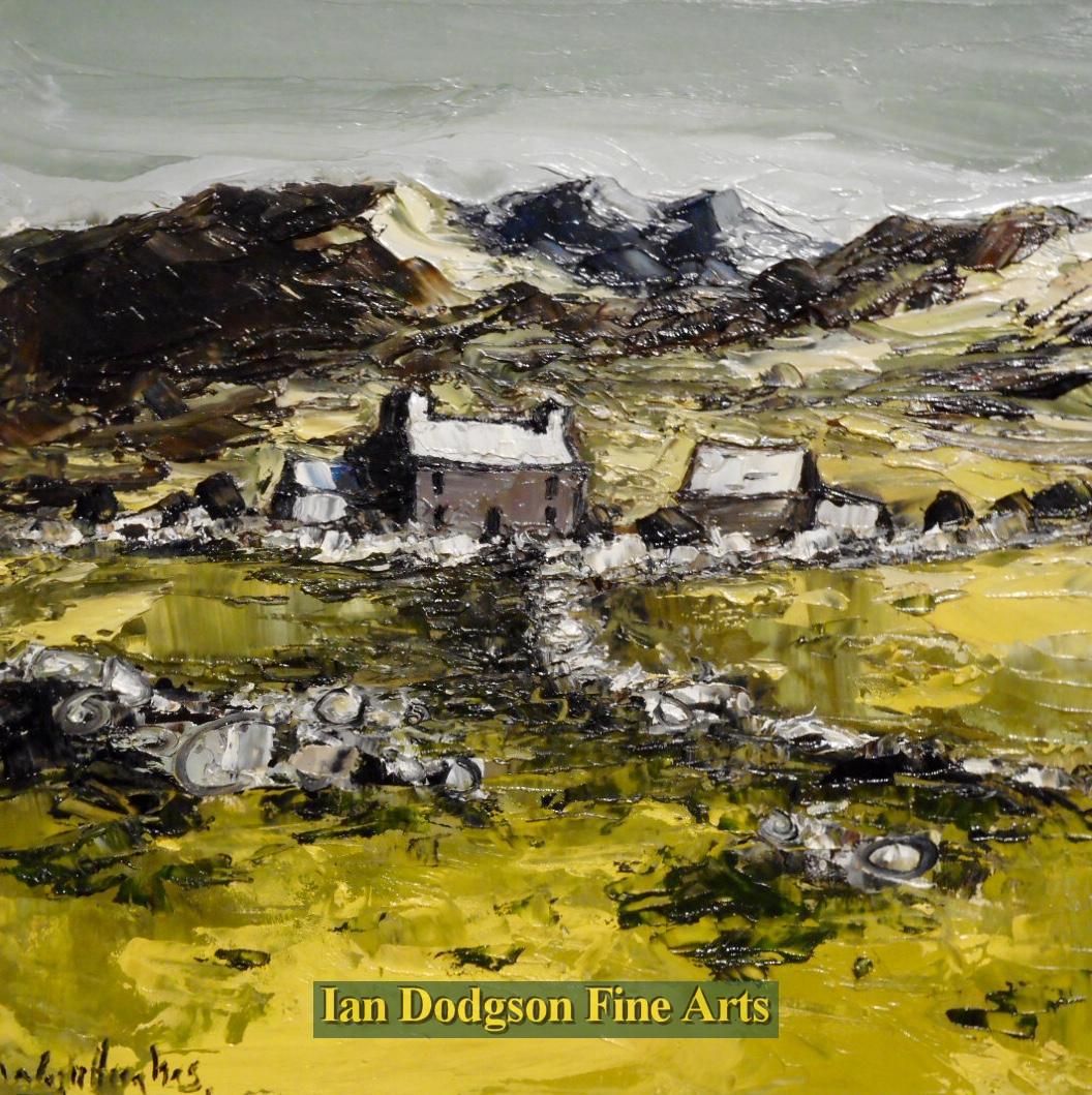 Wyn Hughes - Beddgelert farm Oil on board (2018)