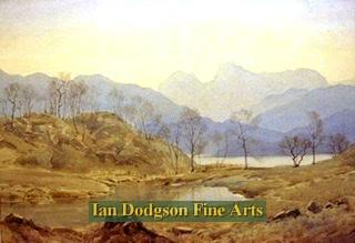 Bernard Eyre Walker - The Langdales Pikes Watercolour (c1940)