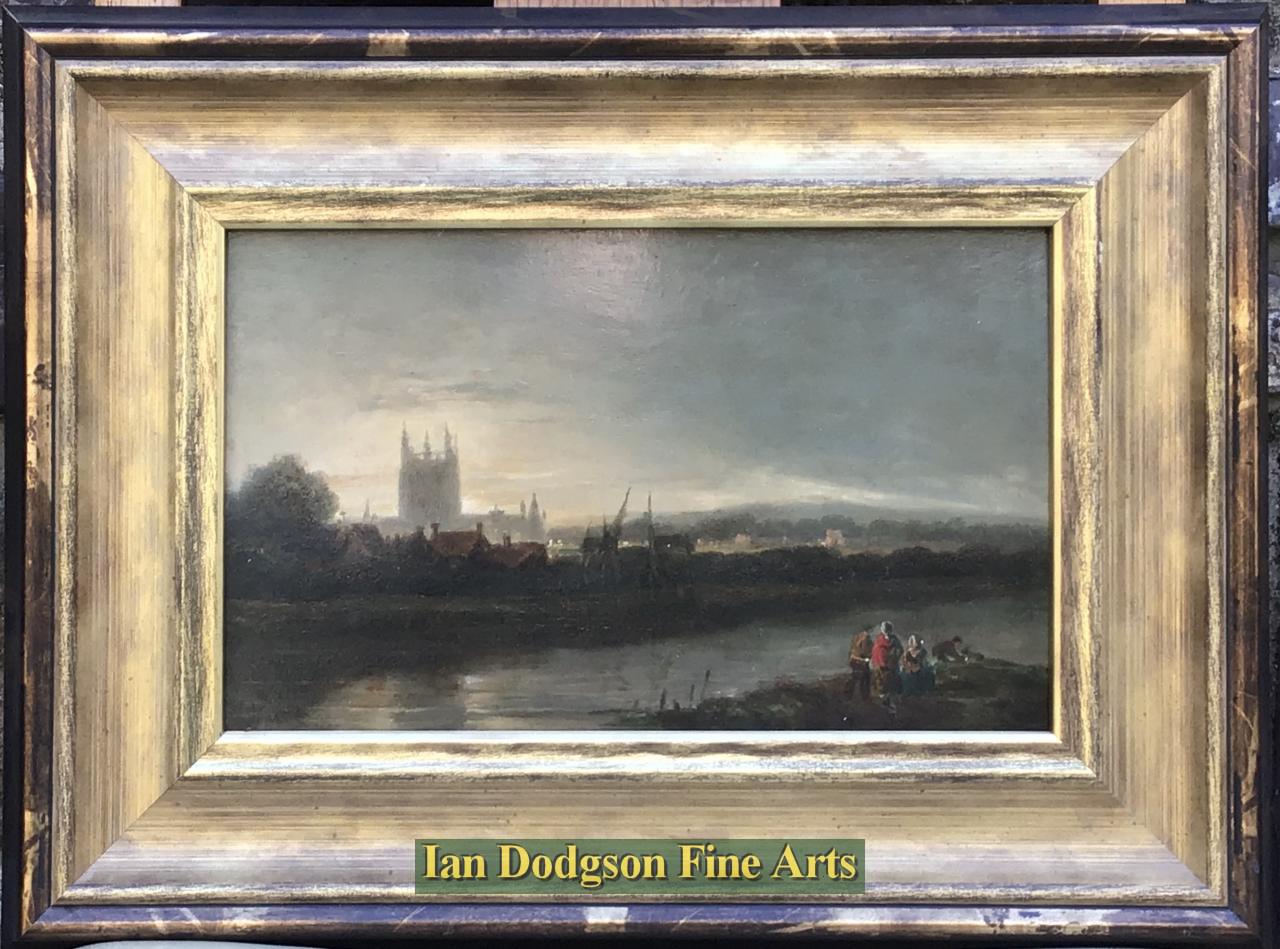 Early morning Worcester Cathedral by Henry Dawson