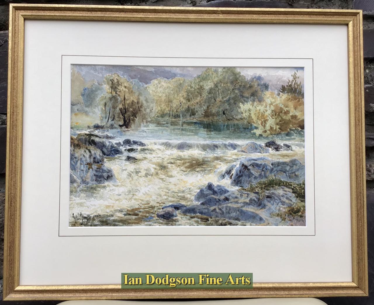 River scene,Lledr, North Wales. by John Steeple