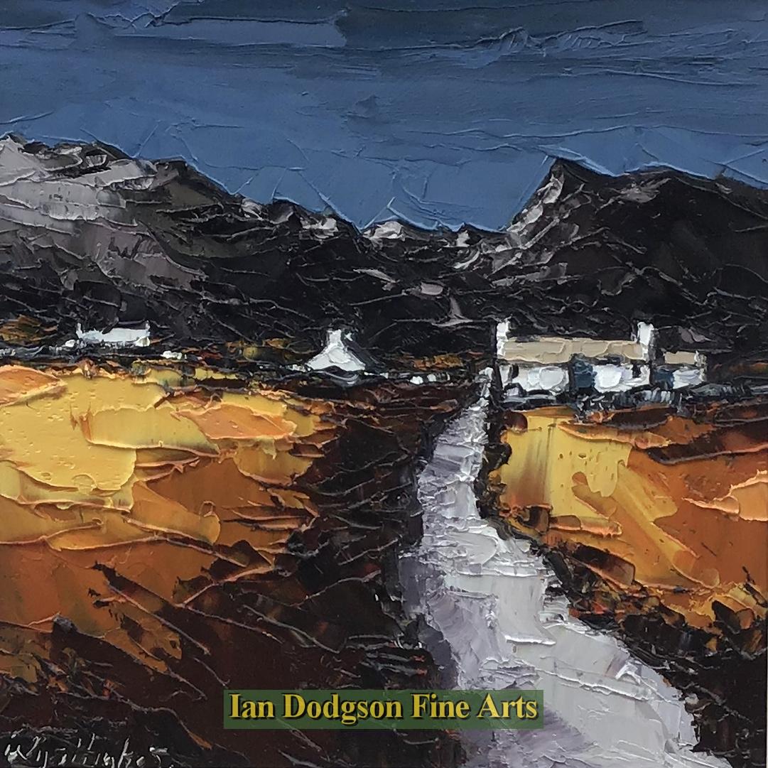 Wyn Hughes - Pen - Lon Oil on board (2020)