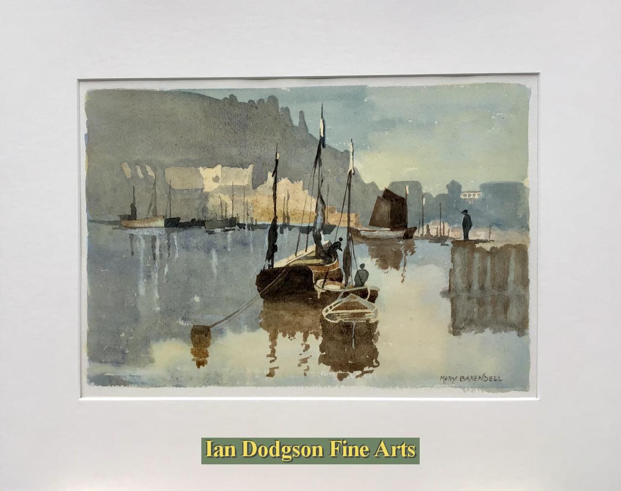 Harbour scene by Mary Baxendell
