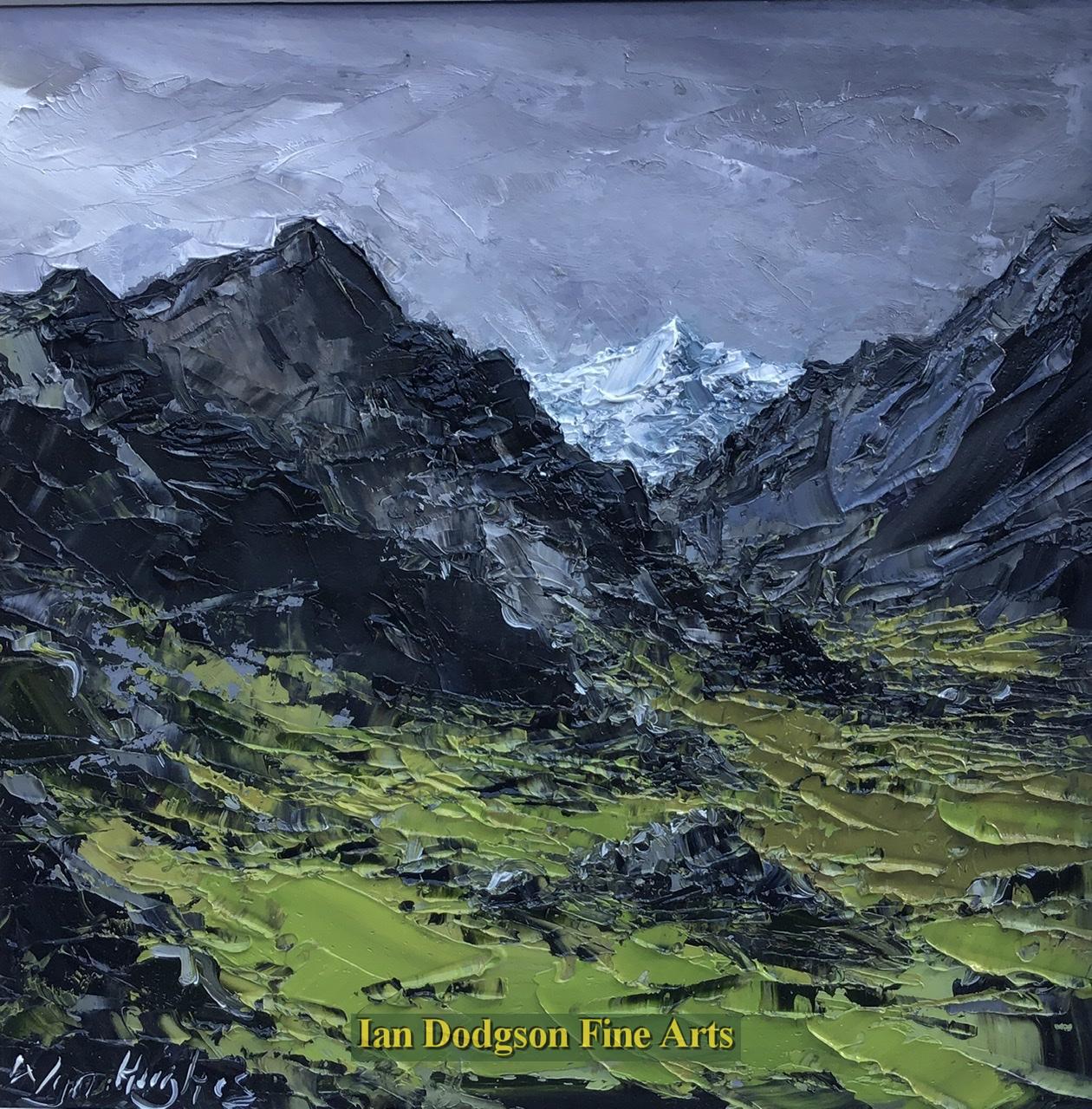 Wyn Hughes - Snowdon from Beddgelert Oil on board (2021)