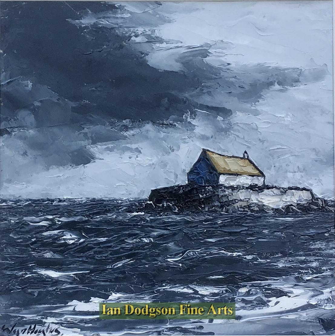 Wyn Hughes - Eglwys Bach y Mor Oil on board (2022)