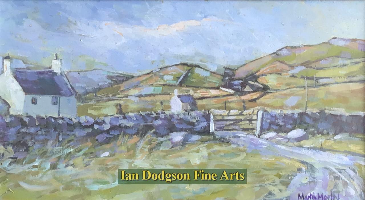 Martin Morley - Above Gerlan Acrylic on board (c1980)