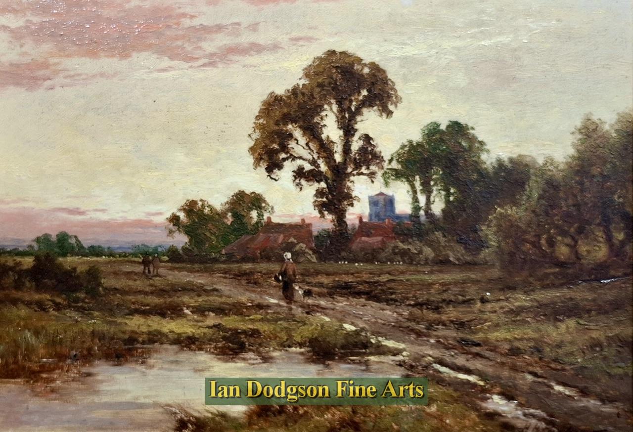 Henry H Parker - Evening glow Oil on canvas (c1900)