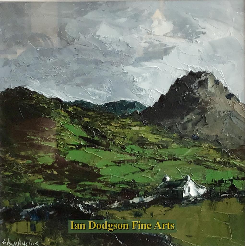 Wyn Hughes - Ffermgof Isat, Tryfan Oil on board (2026)