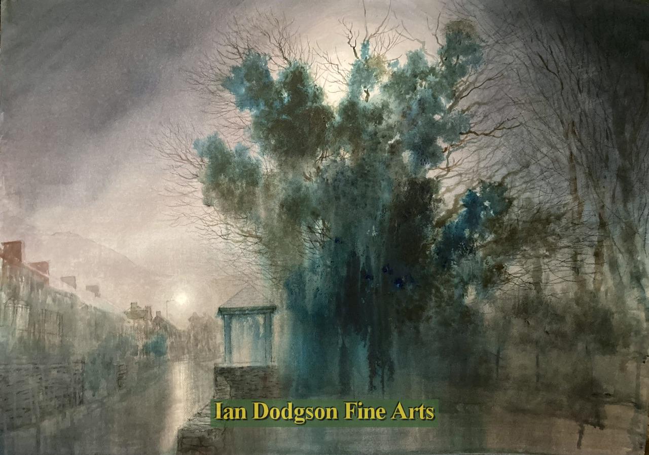 Jeremy Yates - Moonlight, Rainy Street, Bethesda.