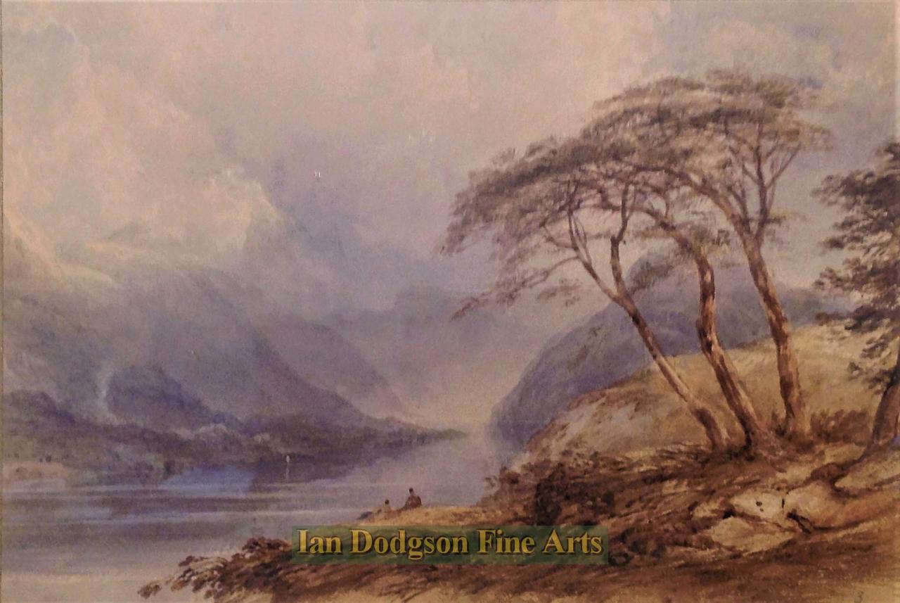 Lake and mountains by Anthony Vandyke Copley Fielding 