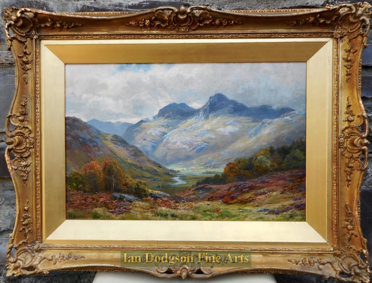 The Langdale Pikes by James Henry Crossland R.A. R.C.A.