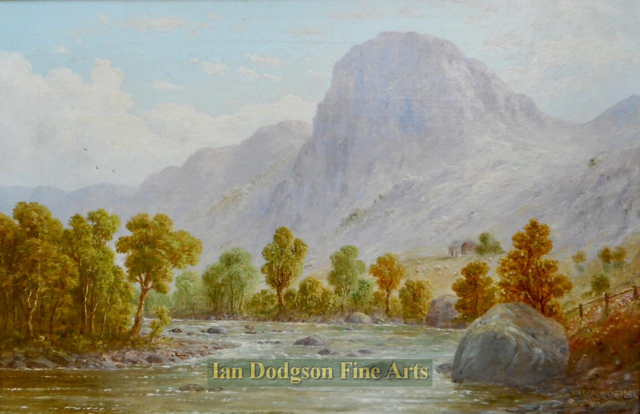 Ravens Crag and St Johns Beck, by William Taylor Longmire 