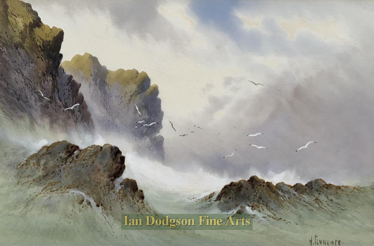 Cliffs and Seascape by 